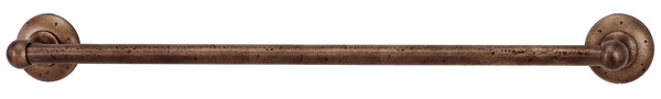 Alno A8220-24 Sierra 24" Long Distressed Rustic Industrial Solid Bronze Single Towel Bar Rust Bronze Bathroom Hardware and Accessories Bathroom