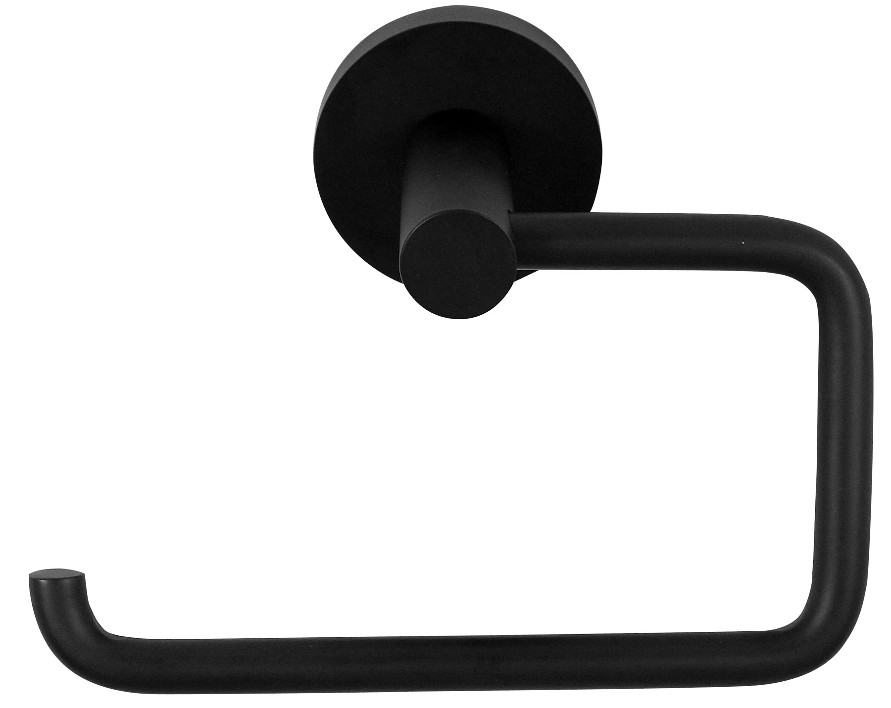 Photos - Toilet Paper Holder SOLID Alno A8366 Contemporary I -  Brass Bathroom Single Post C Shape  - Slide On Matte Black Bathroom Har 