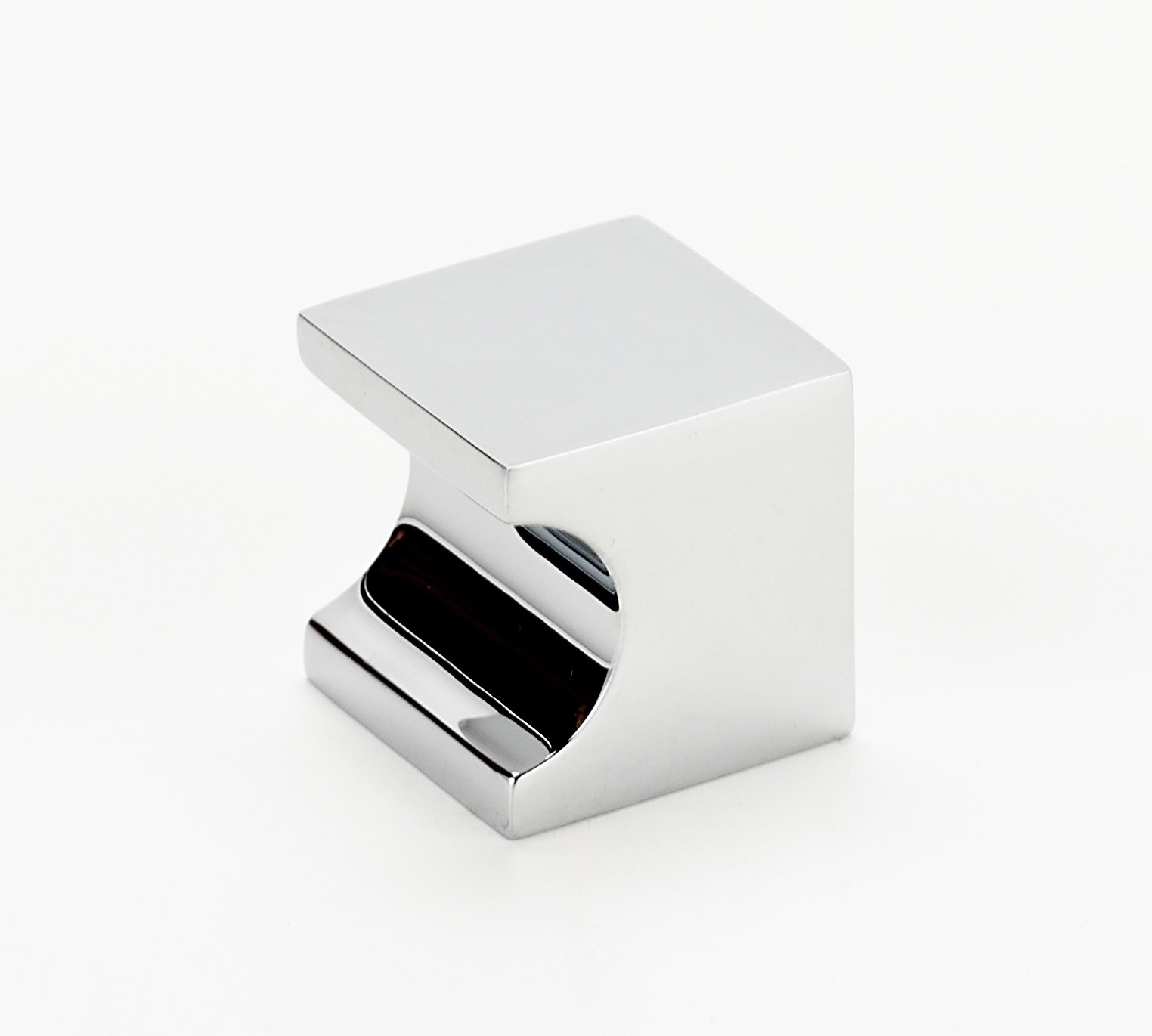 Photos - Furniture Hardware Whistle Alno A853-34 Contemporary 3/4"  Style Solid Brass Cabinet Knob with Finger Notch Polished Chrome Cabinet Hardware Pul 