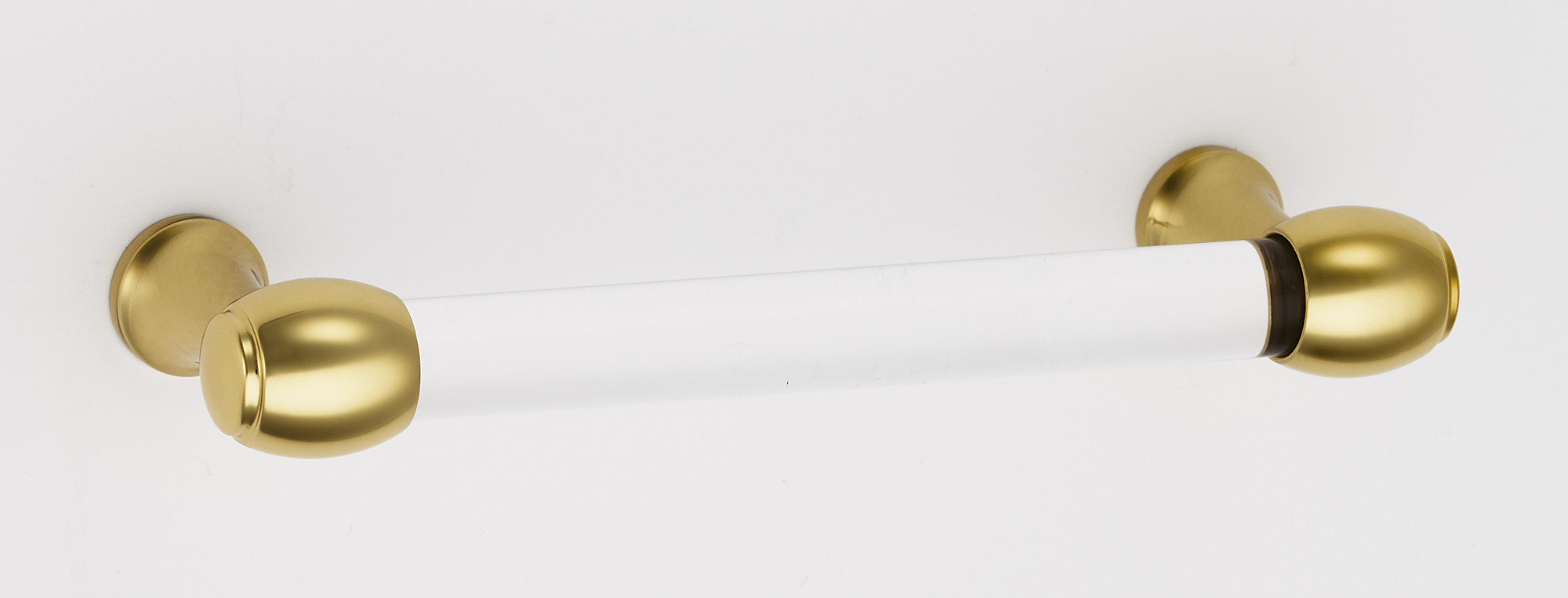 Photos - Furniture Hardware Clear Alno A870-3 Royale 3" Center to Center Acrylic  Bar Cabinet Handle / Drawer Pull with Solid Brass Mounts Unlacquered Br 