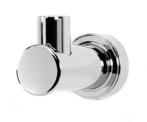 Photos - Towel Holder Infinity Alno A8775  1-1/2" Wide Modern Button Style Single Solid Brass Bath Robe Towel Hook Polished Chrome Bathroom Hardwar 