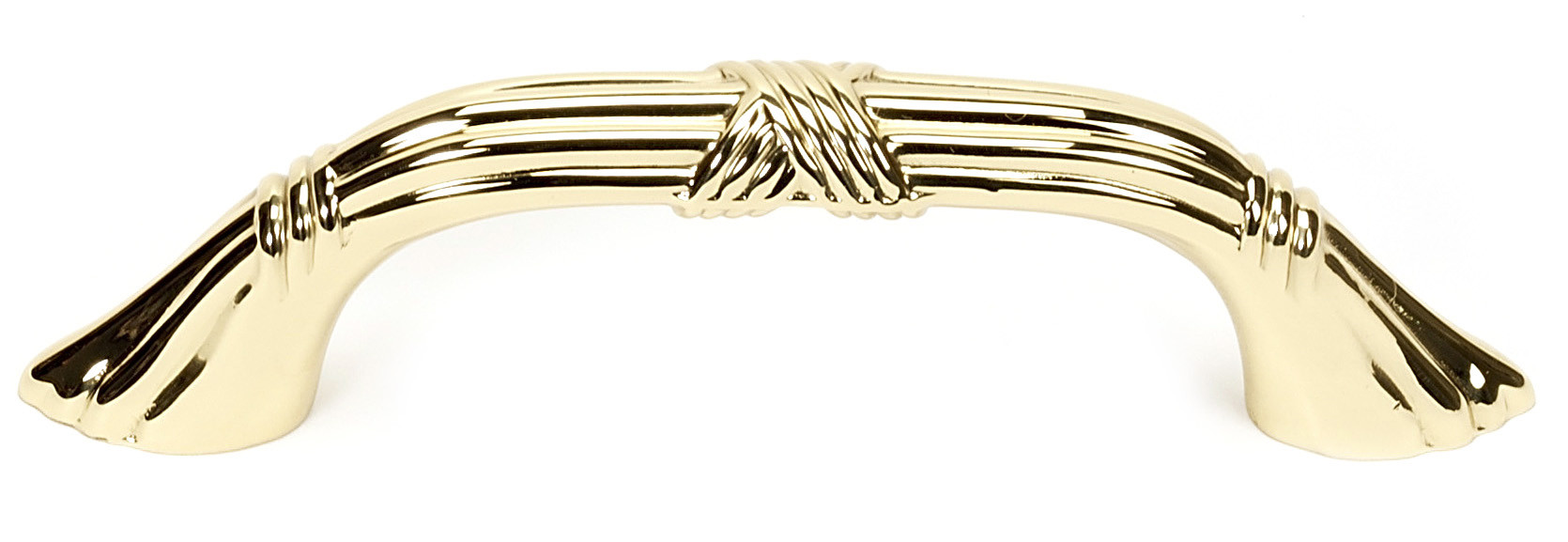 Photos - Furniture Hardware Elegant Alno A881-3 Ribbon & Reed 3" Center to Center  Luxury Traditional Arch Bow Solid Brass Cabinet Handle / Drawer Pull U 