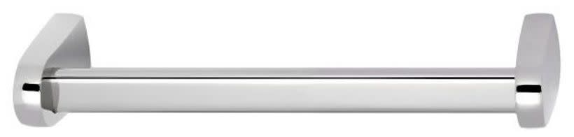 Photos - Towel Holder Wide Alno A8920-12 Euro 12-3/4"  Solid Brass Bathroom Single Rod Towel Bar Polished Chrome Bathroom Hardware and Accessories 