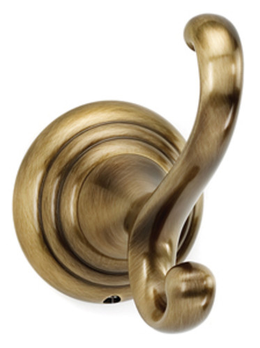 Photos - Towel Holder Embassy Alno A9099  2-5/8" Wide Traditional Scroll Double Bathroom Towel Robe Had Hook Antique English Bathroom Hardware and 