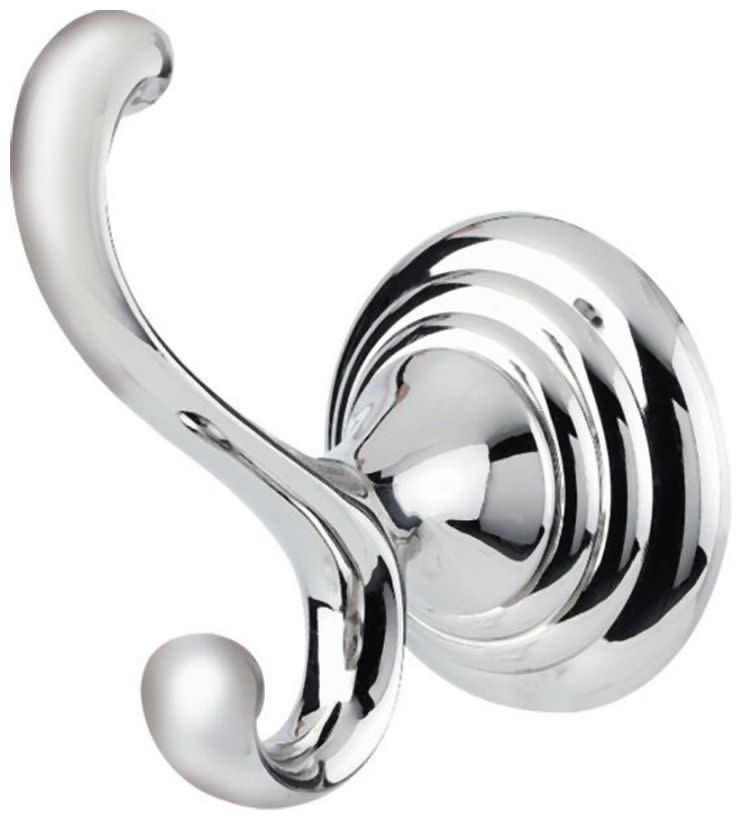 Photos - Towel Holder Embassy Alno A9099  2-5/8" Wide Traditional Scroll Double Bathroom Towel Robe Had Hook Polished Nickel Bathroom Hardware and 
