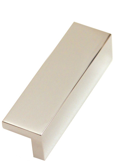 Photos - Furniture Hardware TAB Alno A960-35  4" Long Surface Mount Hole Cover Solid Brass Cabinet Handle / Drawer Pull Polished Nickel Cabinet Hardware 