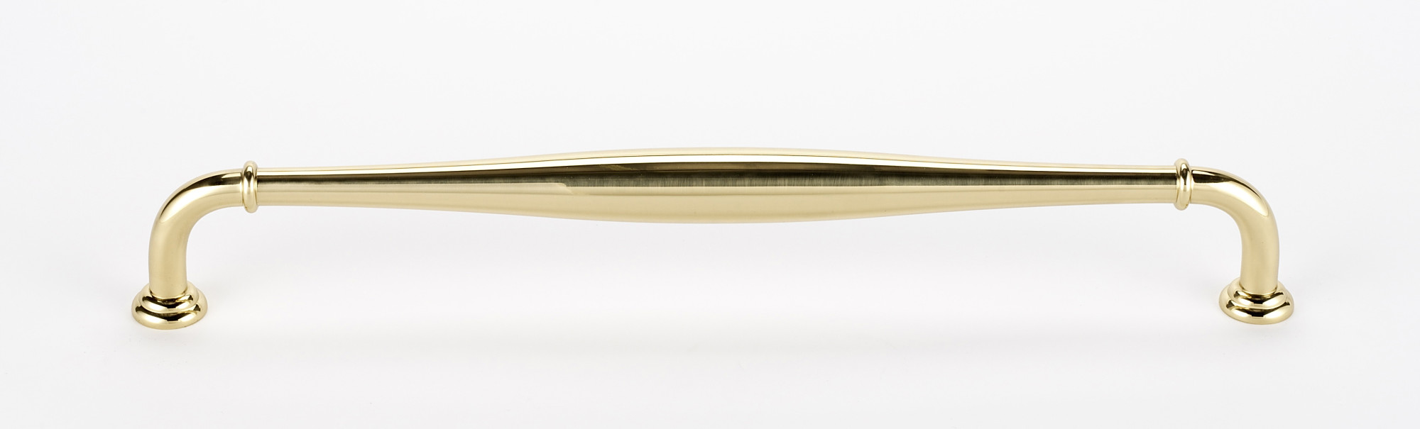 Photos - Furniture Hardware SOLID Alno D726-18 Charlie's 18" Center to Center Traditional  Brass Appliance Handle / Appliance Pull Polished Brass Cabinet 