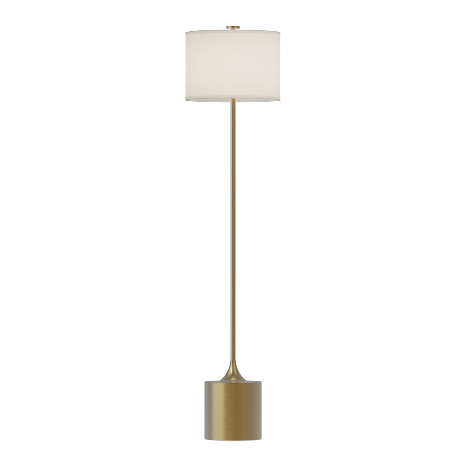 Photos - Chandelier / Lamp Alora Lighting FL418761 Issa 20" Tall Buffet Floor Lamp Brushed Gold / Ivory Linen Lamps Floor Lamps FL418761BGIL