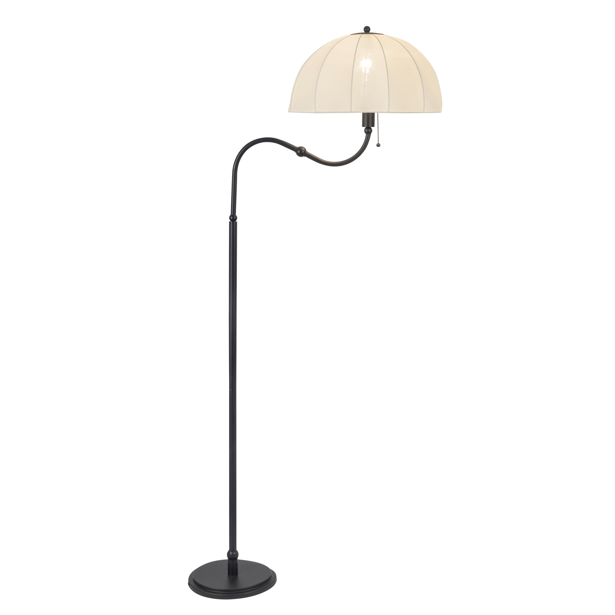 Photos - Chandelier / Lamp Alora Lighting FL661068 Crosby 68" Tall Gooseneck Floor Lamp Matte Black Lamps Floor Lamps FL661068MB