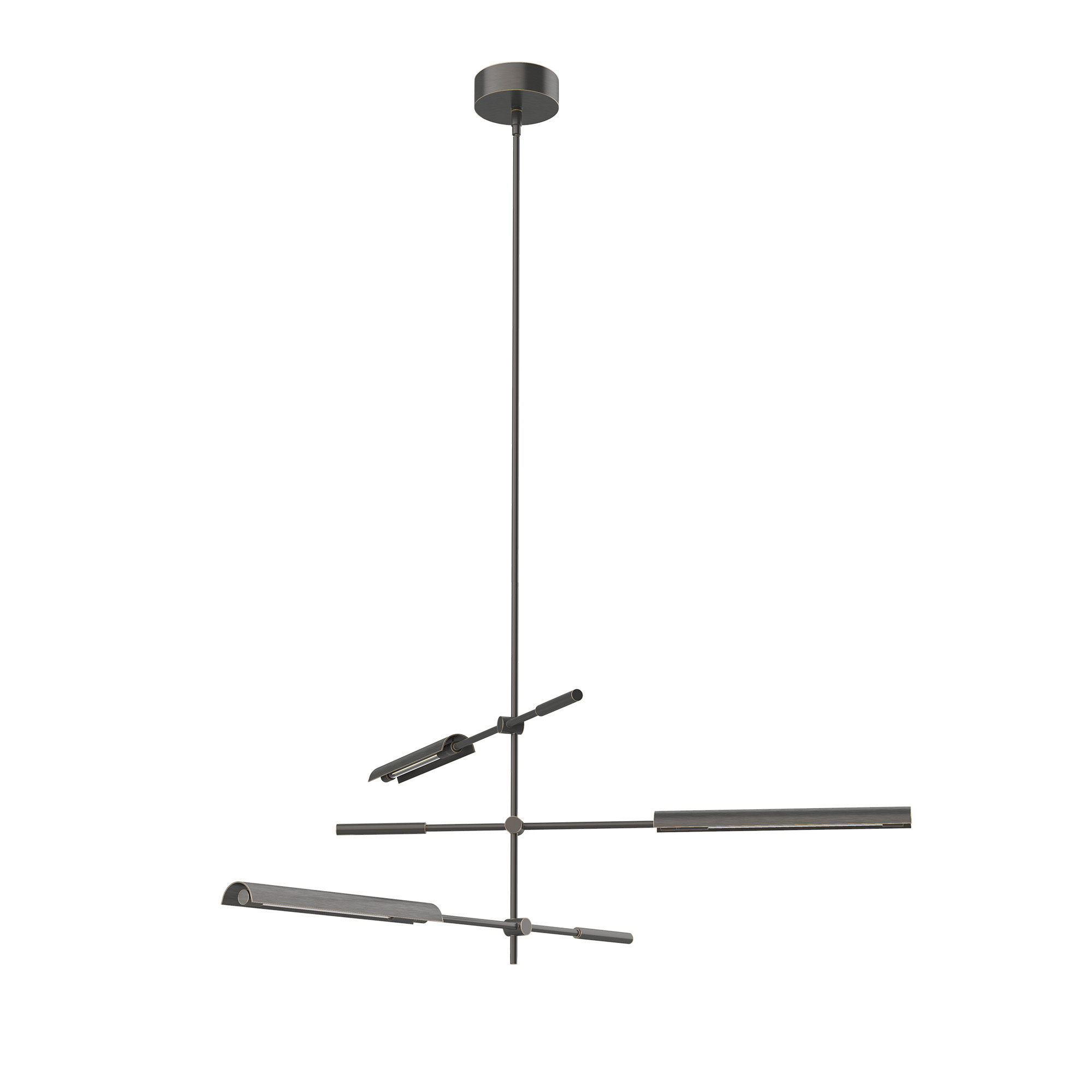Photos - Chandelier / Lamp Astrid Alora Lighting MP316403MS-UNV 31" Wide 3 Light LED Chandelier Urban Bronze Indoor Lighting Chandeliers MP316403UBMS-U