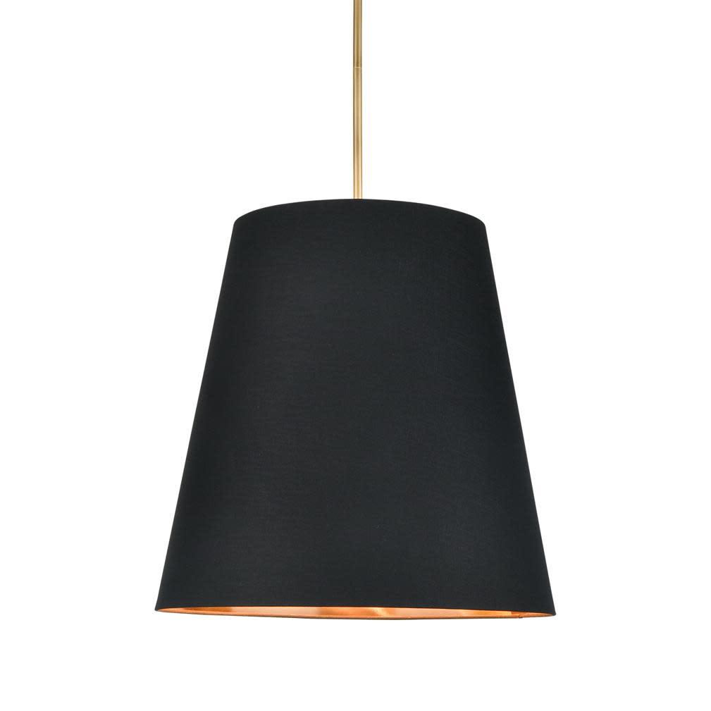 Photos - Chandelier / Lamp Alora Lighting PD311025B Calor 3 Light 25" Wide Pendant Vintage Brass / Black / Gold Indoor Lighting Pendants PD311025VBBG