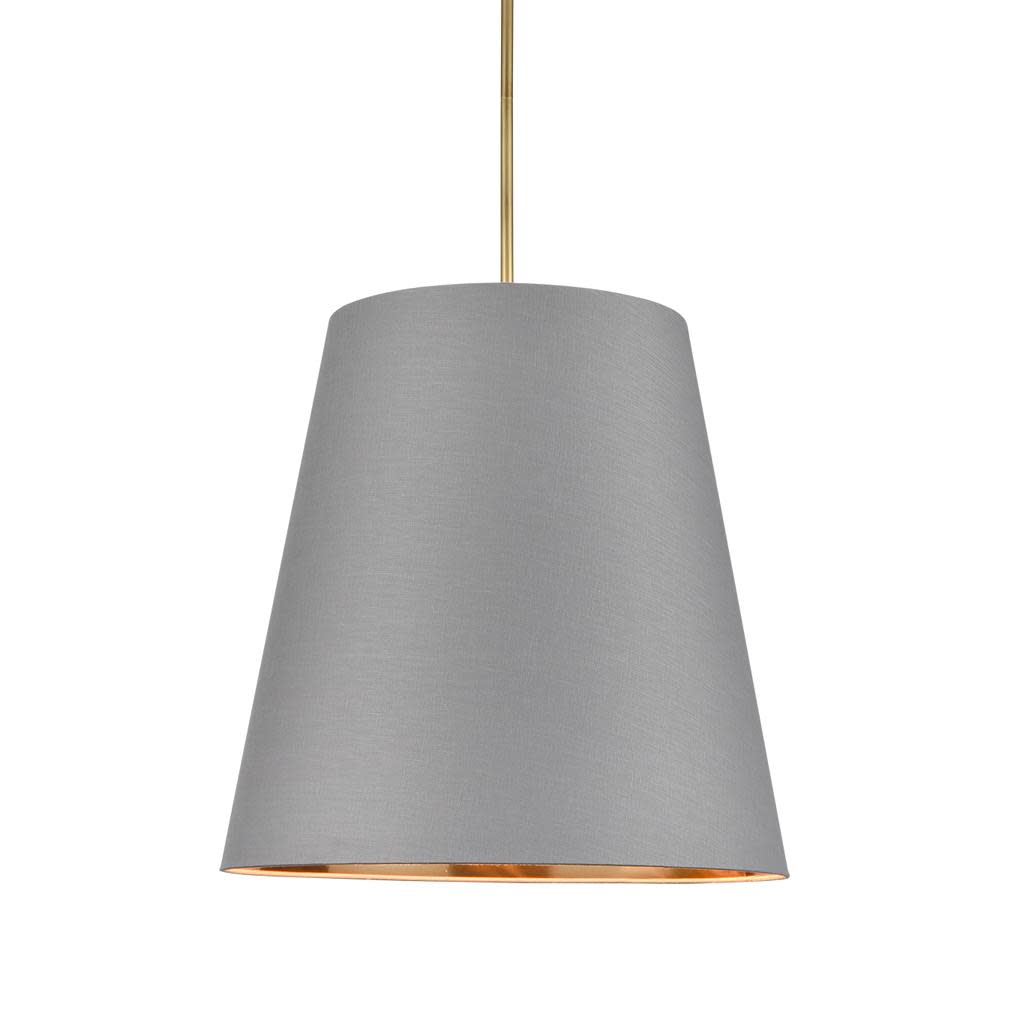 Photos - Chandelier / Lamp Alora Lighting PD311025B Calor 3 Light 25" Wide Pendant Vintage Brass / Gray / Gold Indoor Lighting Pendants PD311025VBGG