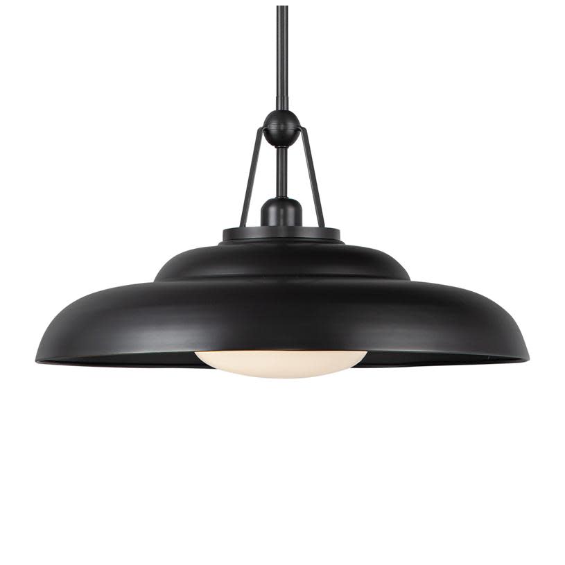 Photos - Chandelier / Lamp Alora Lighting PD344020 Palmetto 20" Wide Pendant Urban Bronze / Glossy Opal Glass Indoor Lighting Pendants PD344020UBGO