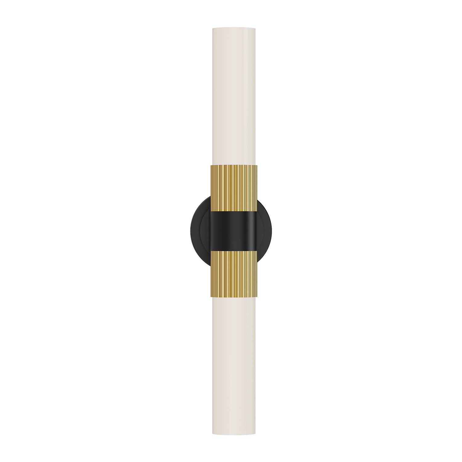 Photos - Chandelier / Lamp Alora Lighting VL416102 Rue 2 Light 8" Tall Wall Sconce Matte Black / Brushed Gold Indoor Lighting Wall Sconces VL416102MBBG