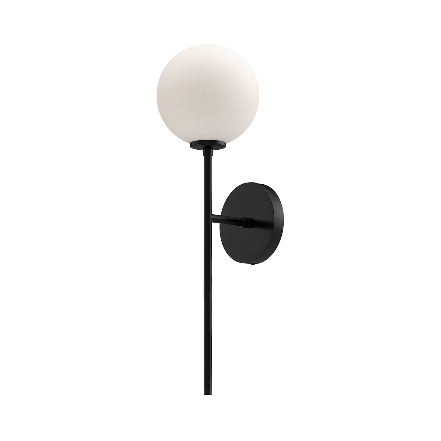 Photos - Chandelier / Lamp Alora Lighting WV549101 Cassia 21" Tall Bathroom Sconce Matte Black/Opal Matte Glass Indoor Lighting Bathroom Fixtures Bathr