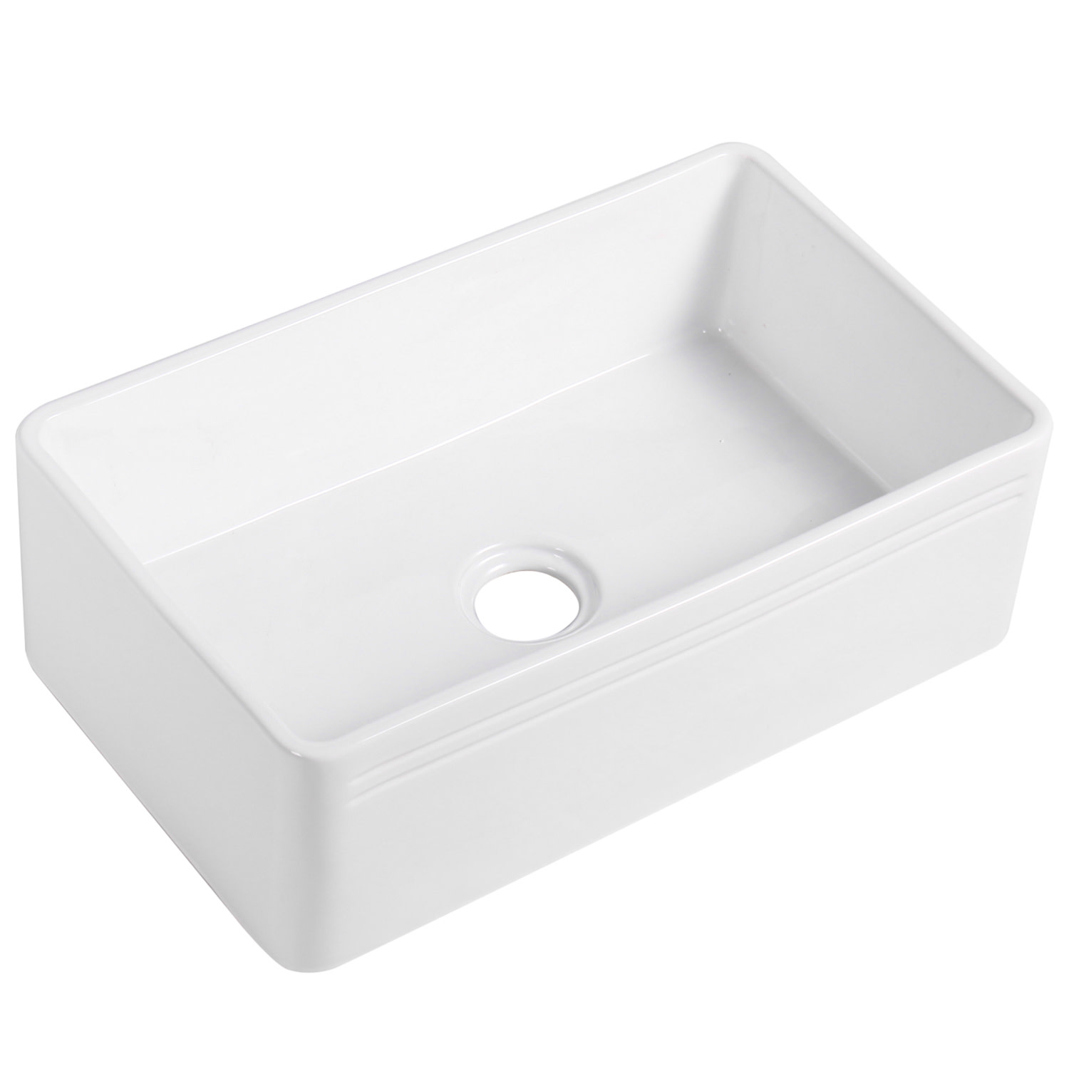 Photos - Kitchen Sink Altair 251030-KS Calabria 30" Farmhouse Single Basin Fireclay White Sinks s