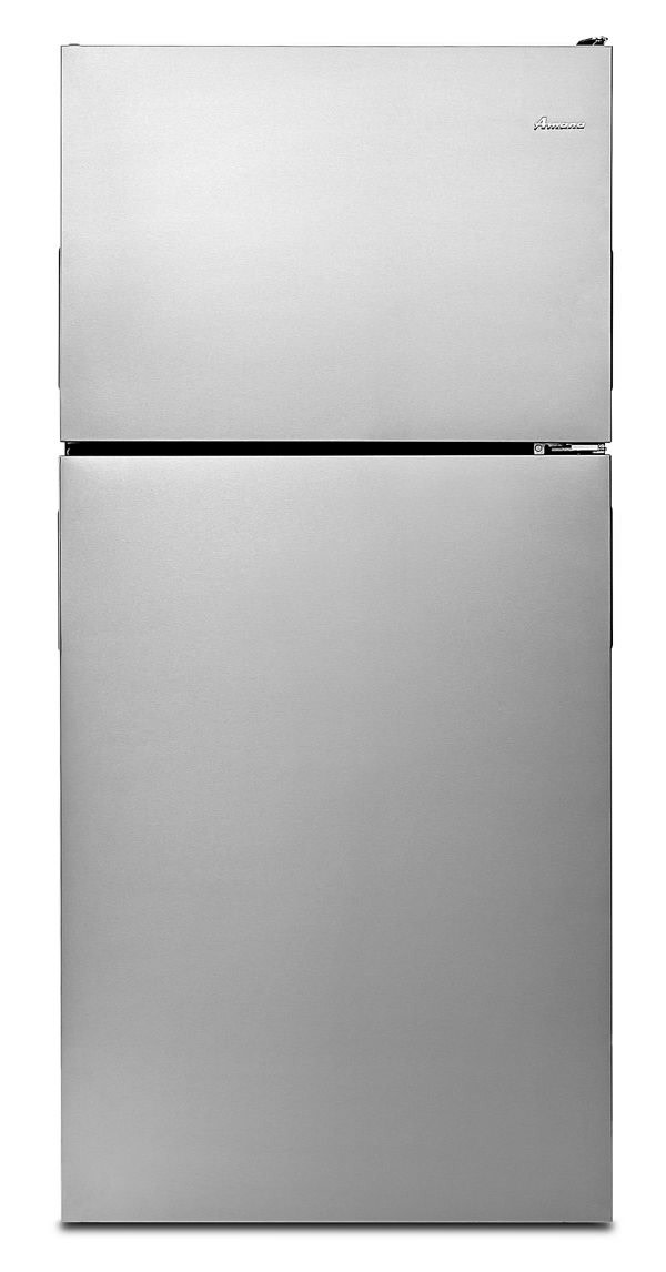 Photos - Fridge Amana ART318FFD 30 Inch Wide 18.15 Cu. Ft. Top Mount Refrigerator with Flip-Up Storage Stainless Steel Refrigeration Applian 