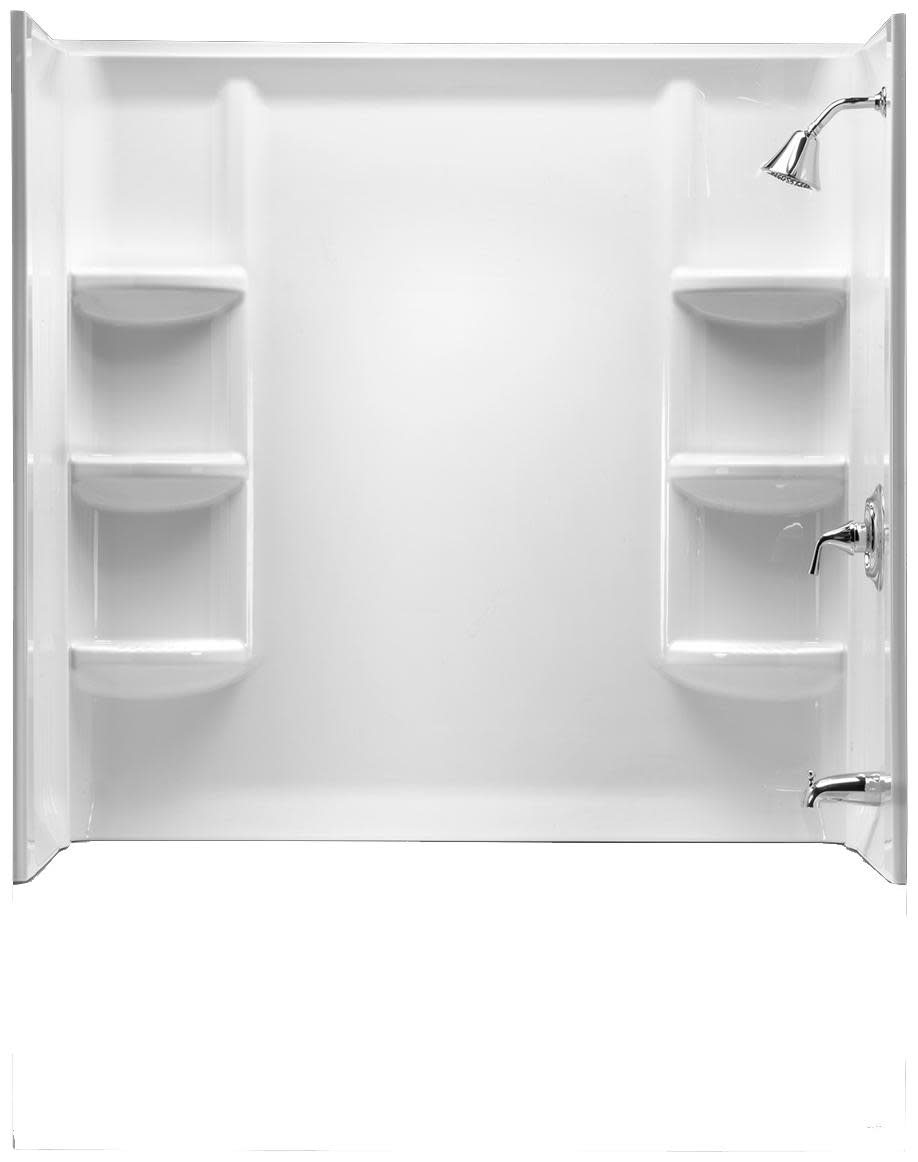 Photos - Shower Enclosure American Standard Bathing 2946.BW Studio 58"H x 32"W Three Panel Shower Wall Set Arctic Shower Stalls and Doors Shower Stall 