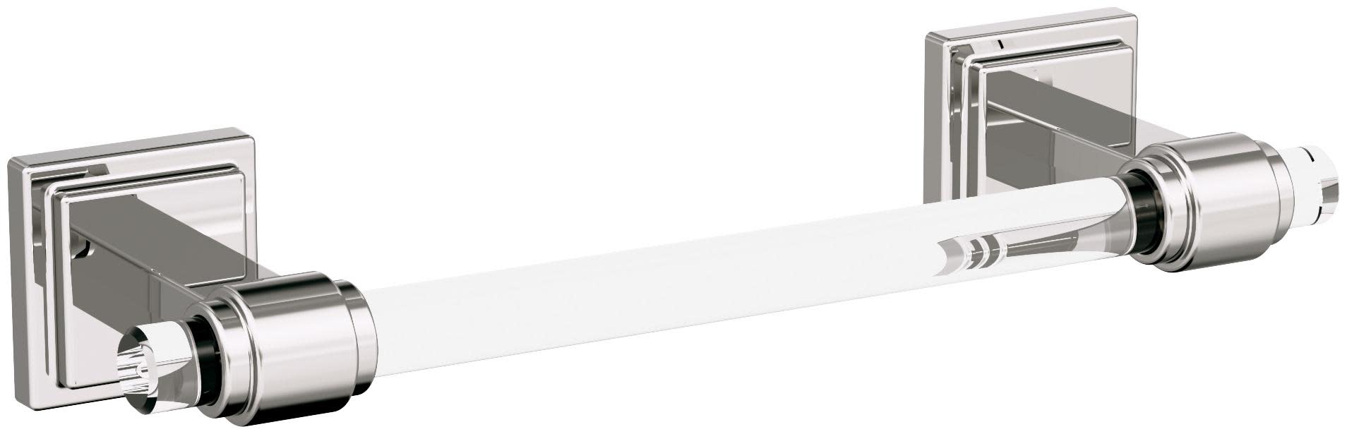 Photos - Towel Holder Amerock BH36065 Glacio 10-1/4" Towel Bar Clear / Polished Nickel Bathroom Hardware and Accessories Bathroom Hardware Towel B