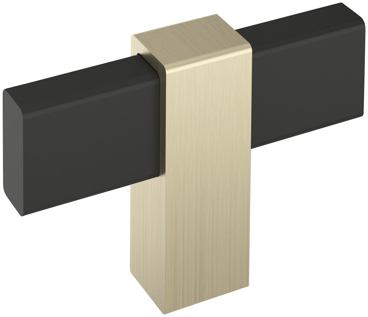 Photos - Furniture Hardware Inch Amerock BP36720 Mulino 5/16  Bar Cabinet Knob Matte Black / Golden Champagne Cabinet Hardware Knobs Bar BP36720MBBBZ 
