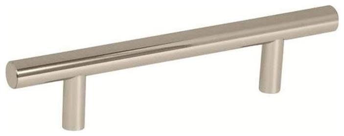 Photos - Furniture Hardware Inch Amerock BP40516 Bar Pulls 3-3/4  Center to Center Bar Cabinet Pull Polished Nickel Cabinet Hardware Pulls Bar BP40516PN 