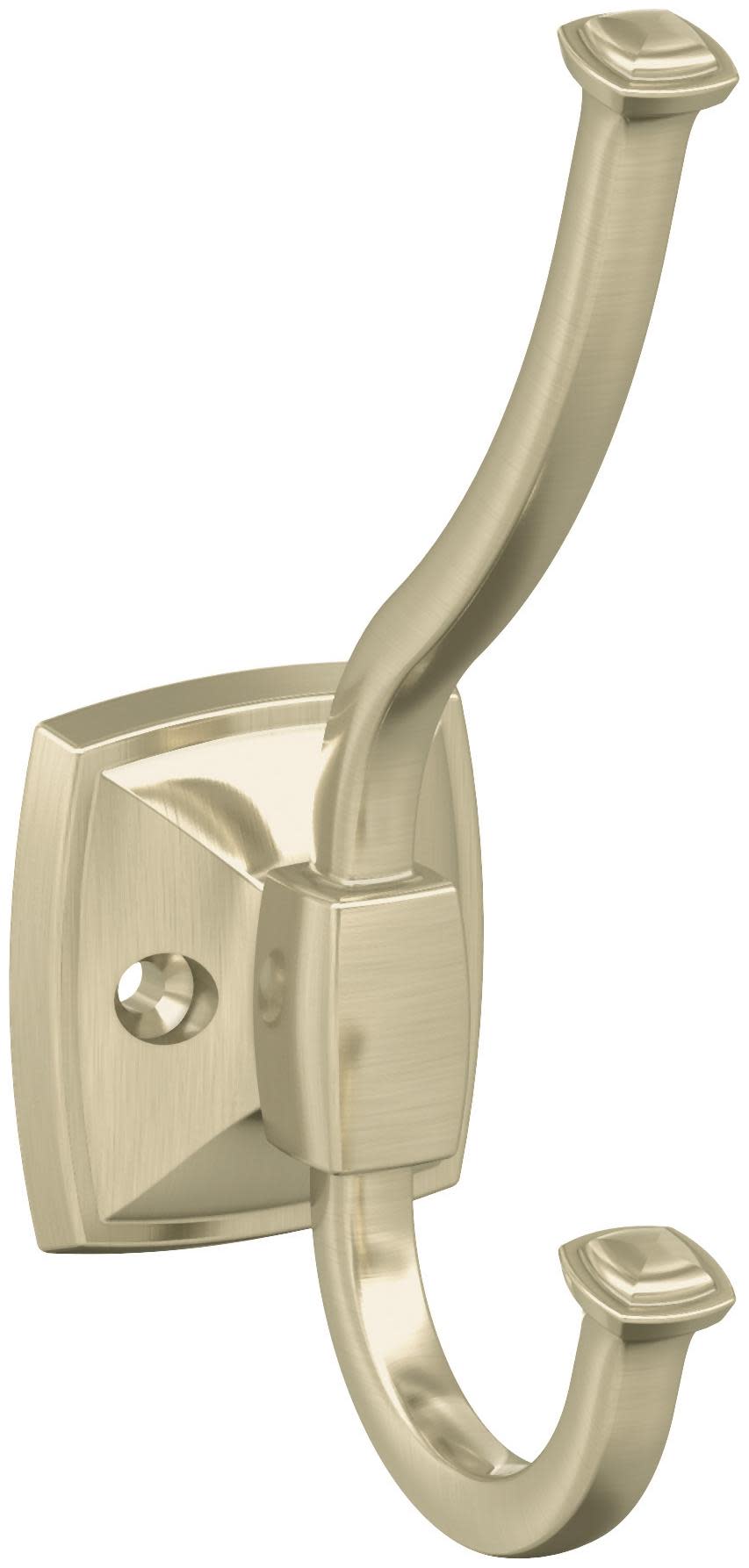 Photos - Towel Holder ROBE Amerock H37002 Kinsale Double  Hook Golden Champagne Bathroom Hardware and Accessories Bathroom Hardware  Hooks H370 