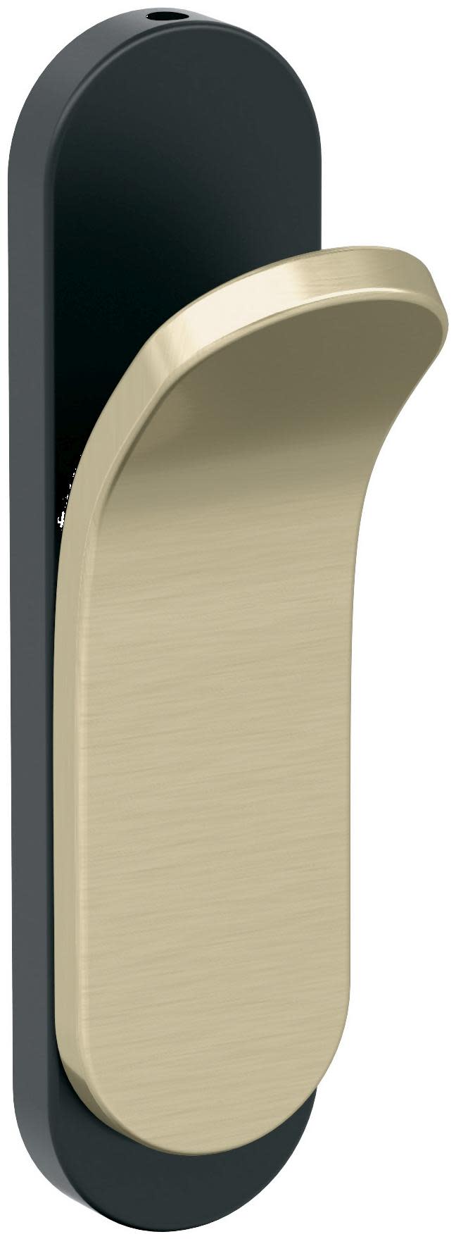 Photos - Towel Holder Unison Amerock HBX37012  Single Robe Hook Matte Black / Golden Champagne Bathroom Hardware and Accessories Bathroom Hardware 