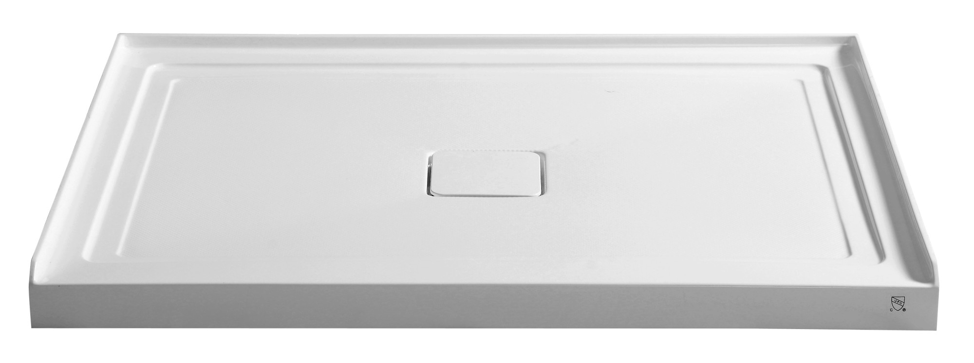 Photos - Shower Tray Anzzi SB-AZ011C Fissure 48" x 36" Single Threshold Shower Base with Center Drain White Shower Stalls and Doors Shower Pans S 