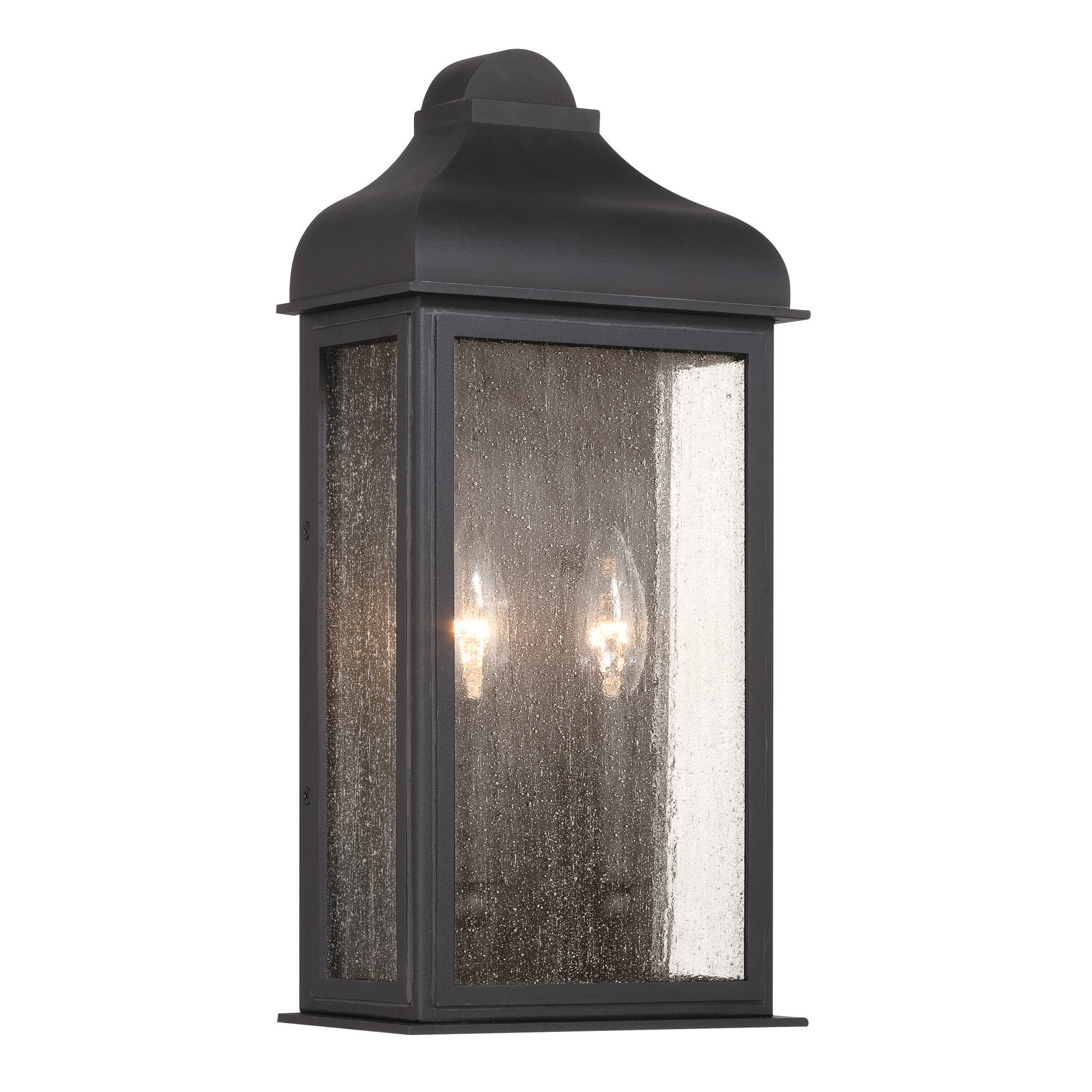 Photos - Floodlight / Street Light ArtCraft Lighting AC8186 Madrid 2 Light 16" Tall Outdoor Wall Sconce Black Outdoor Lighting Wall Sconces AC8186BK 