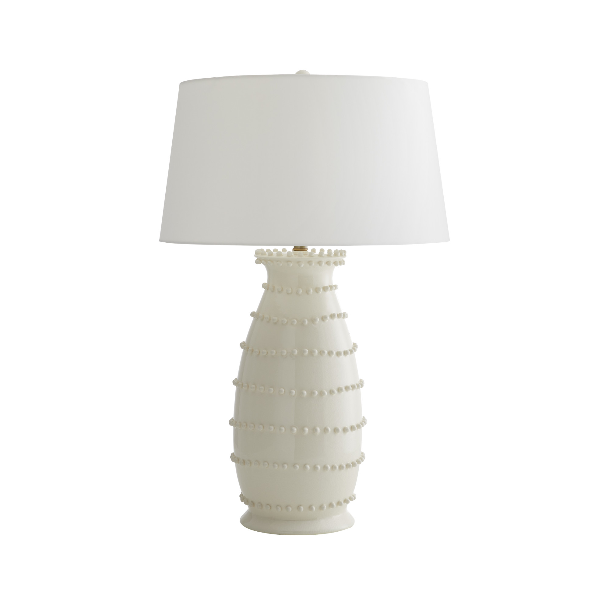 Photos - Desk Lamp Arteriors DC17005 Spitzy 31" Tall Vase Table Lamp Ivory Lamps Table Lamps DC17005-361