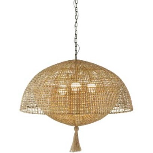 Arteriors DMS18 Cabana 3 Light 38" Wide Pendant Natural Indoor Lighting Pendants