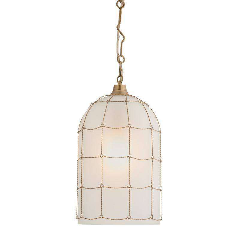 Photos - Chandelier / Lamp Jordan Arteriors DPI14  10" Wide Mini Pendant Frosted Indoor Lighting Pendants 