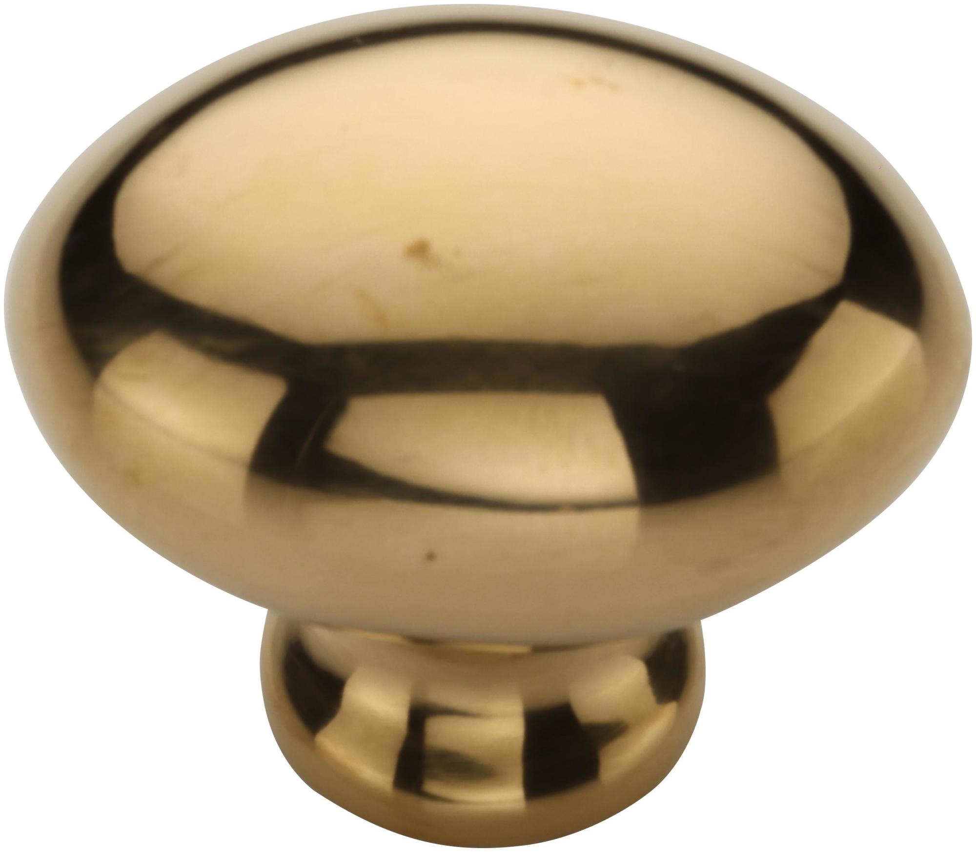Photos - Furniture Hardware Ashley Norton MT0118-032 Luxury 1-1/4" Oval Egg Solid Brass Cabinet / Drawer Knob Unlacquered Brass Cabinet Hardware Knobs O 