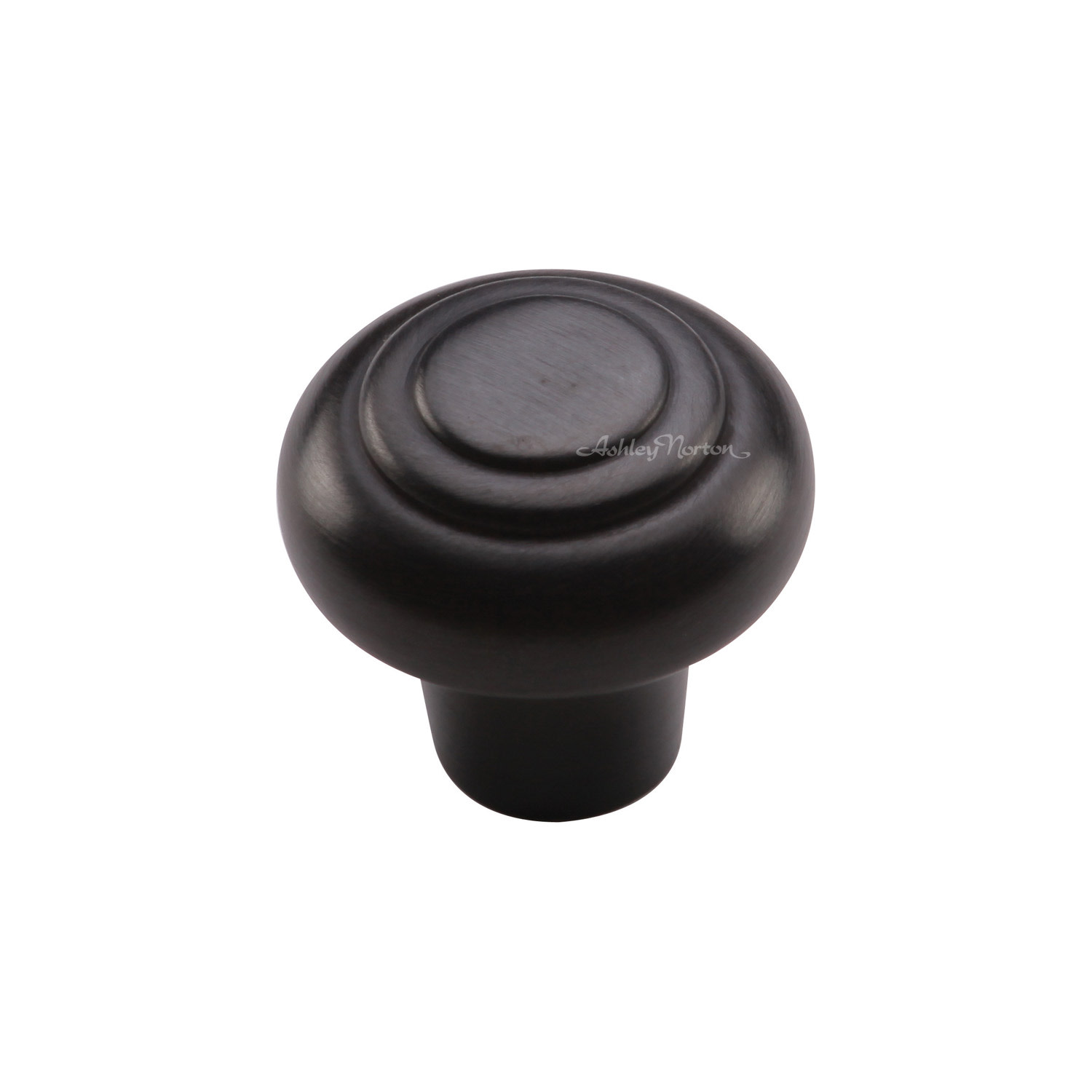 Photos - Furniture Hardware Ashley Norton MT3985-038 Bead 1-1/2" Diameter Luxury Solid Brass Ringed Cabinet / Drawer Knob with Bead Top Dark Oil Rubbed 