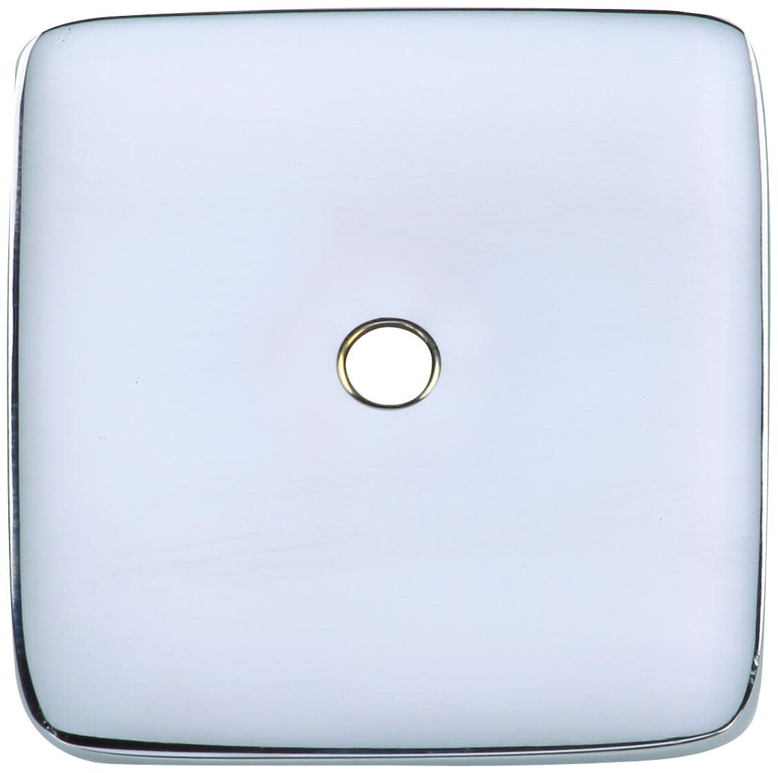 Photos - Furniture Hardware Ashley Norton MT42MS-038 Square 1-1/2" Wide Luxury Solid Brass Cabinet Knob Backplate Polished Chrome Cabinet Hardware Cabin 
