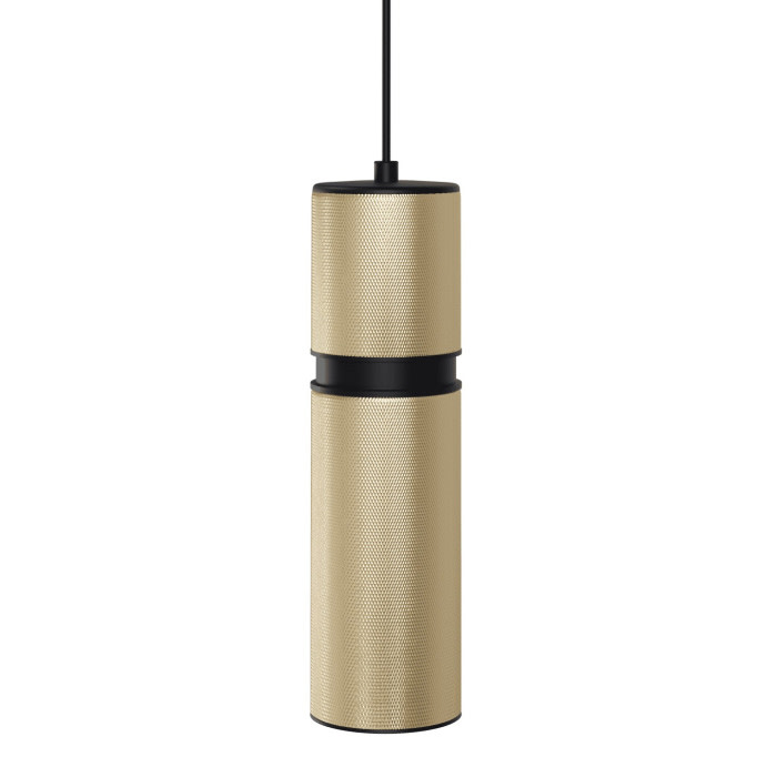 Photos - Chandelier / Lamp Avenue Lighting HF1072 Cicada 10" Tall LED Mini Pendant Knurled Brass / Black Indoor Lighting Pendants HF1075-BBK