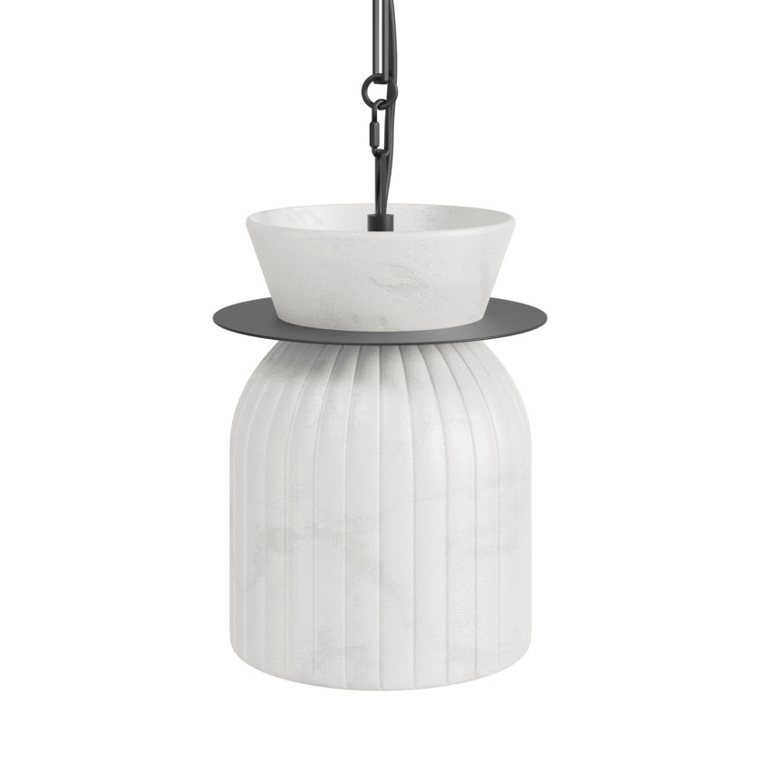 Photos - Chandelier / Lamp Avenue Lighting HF7500 Westwood 10" Tall LED Mini Pendant with Alabaster Shade Matte Black Indoor Lighting Pendants HF7500-B