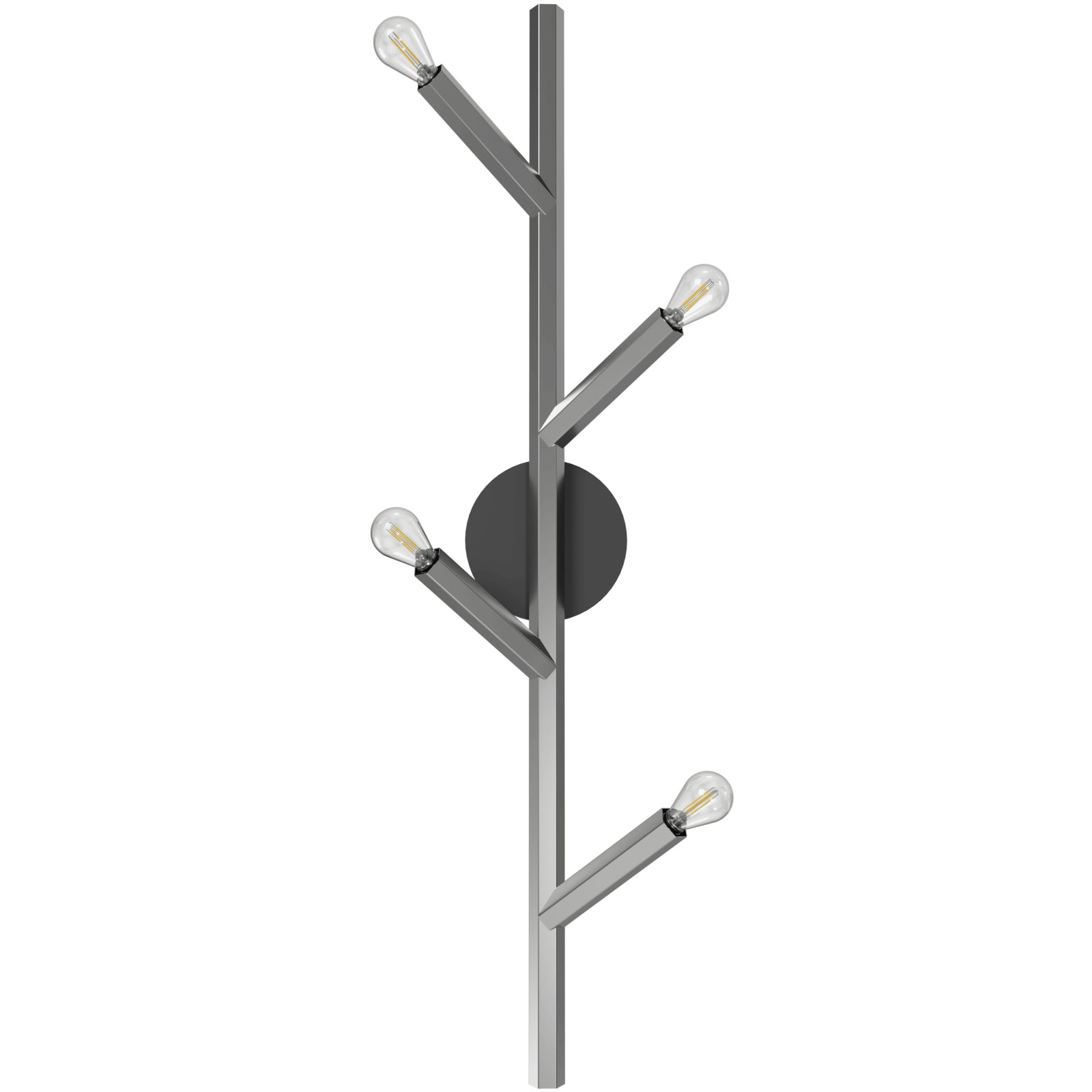 Photos - Chandelier / Lamp Avenue Lighting HF8884 The Oaks 4 Light 36" Tall Wall Sconce Polished Nickel Indoor Lighting Wall Sconces HF8884-PN