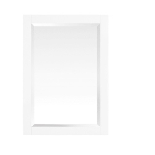 Azzuri RILEY-M24 Riley 24" W x 32" H Rectangular Framed Bathroom Wall Mirror White Home Decor Mirrors Bathroom Mirror