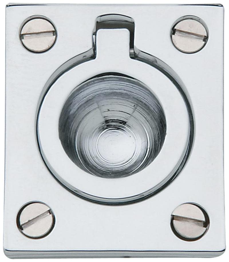 Photos - Furniture Hardware Inch Baldwin 0392 1-1/4  x 1-1/2  Flush Cabinet Pull Polished Chrome Cabinet Hardware Pulls Flush 0392260 