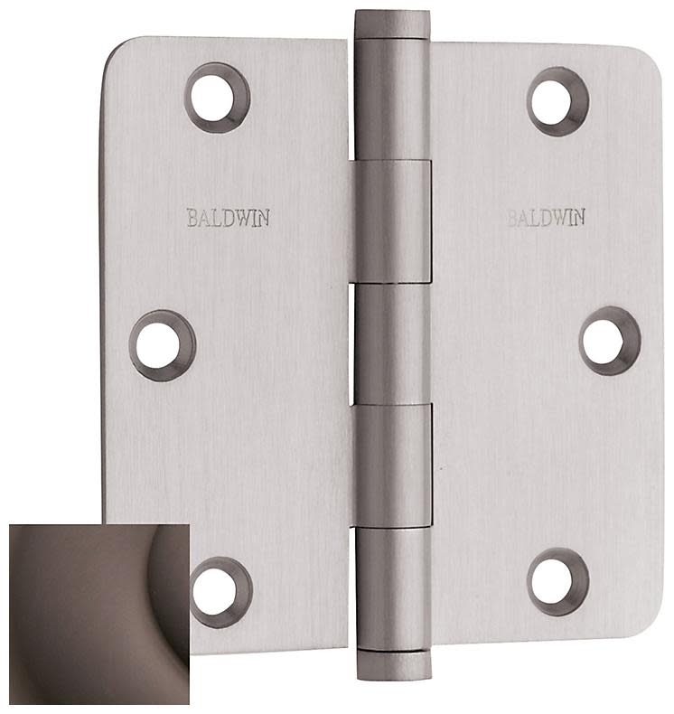 Photos - Other for Repair SOLID Baldwin 1435.I 3.5" x 3.5"  Brass 1/4" Radius Corner Plain Bearing Mortise Hinge - Single Hinge Venetian Bronze Door Hi 