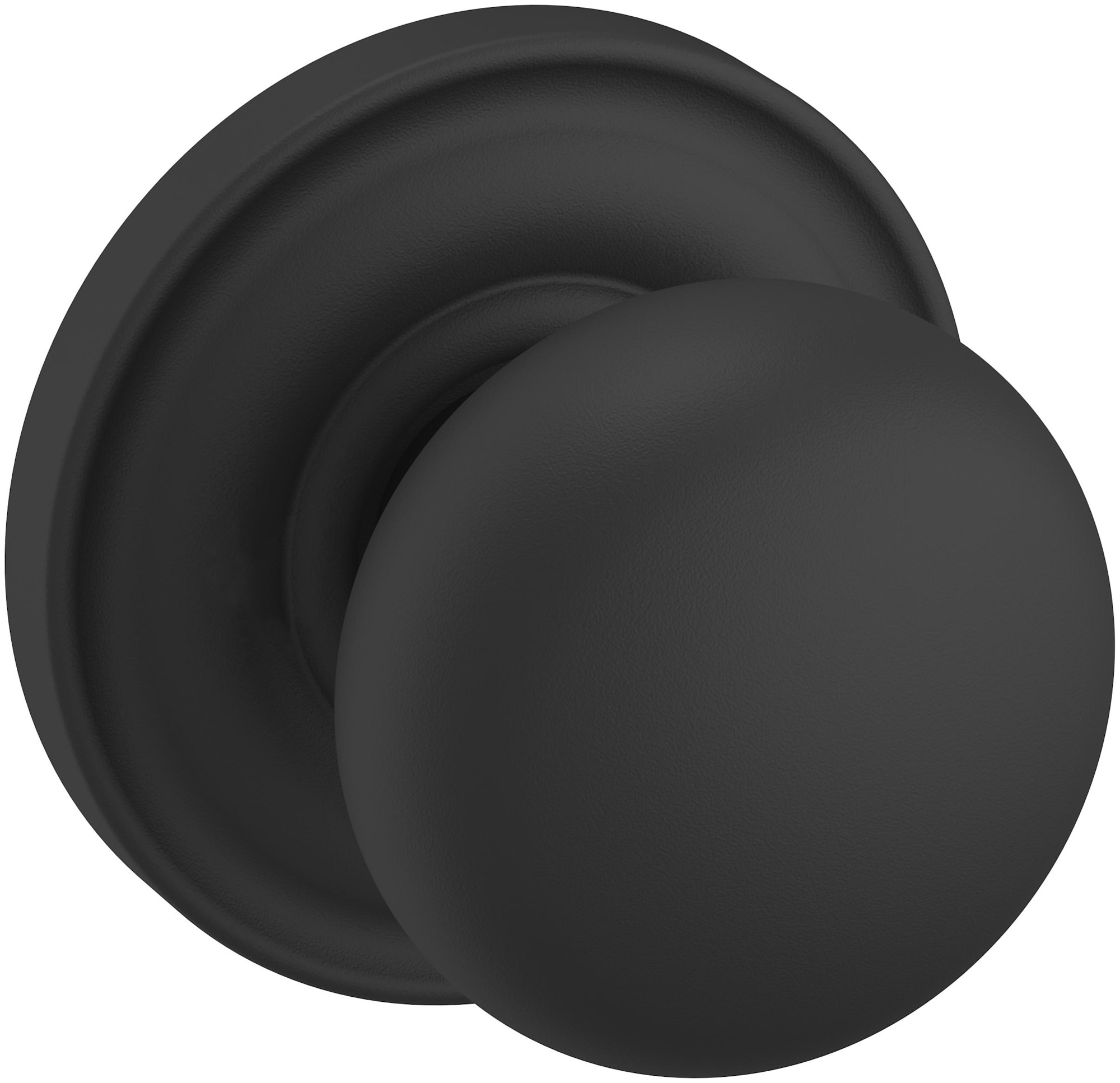 Photos - Door Handle Rose Baldwin 5000.PASS 5000 Passage Door Knob Set with 5048  from the Estate Collection Satin Black Door Hardware Door Knobs 