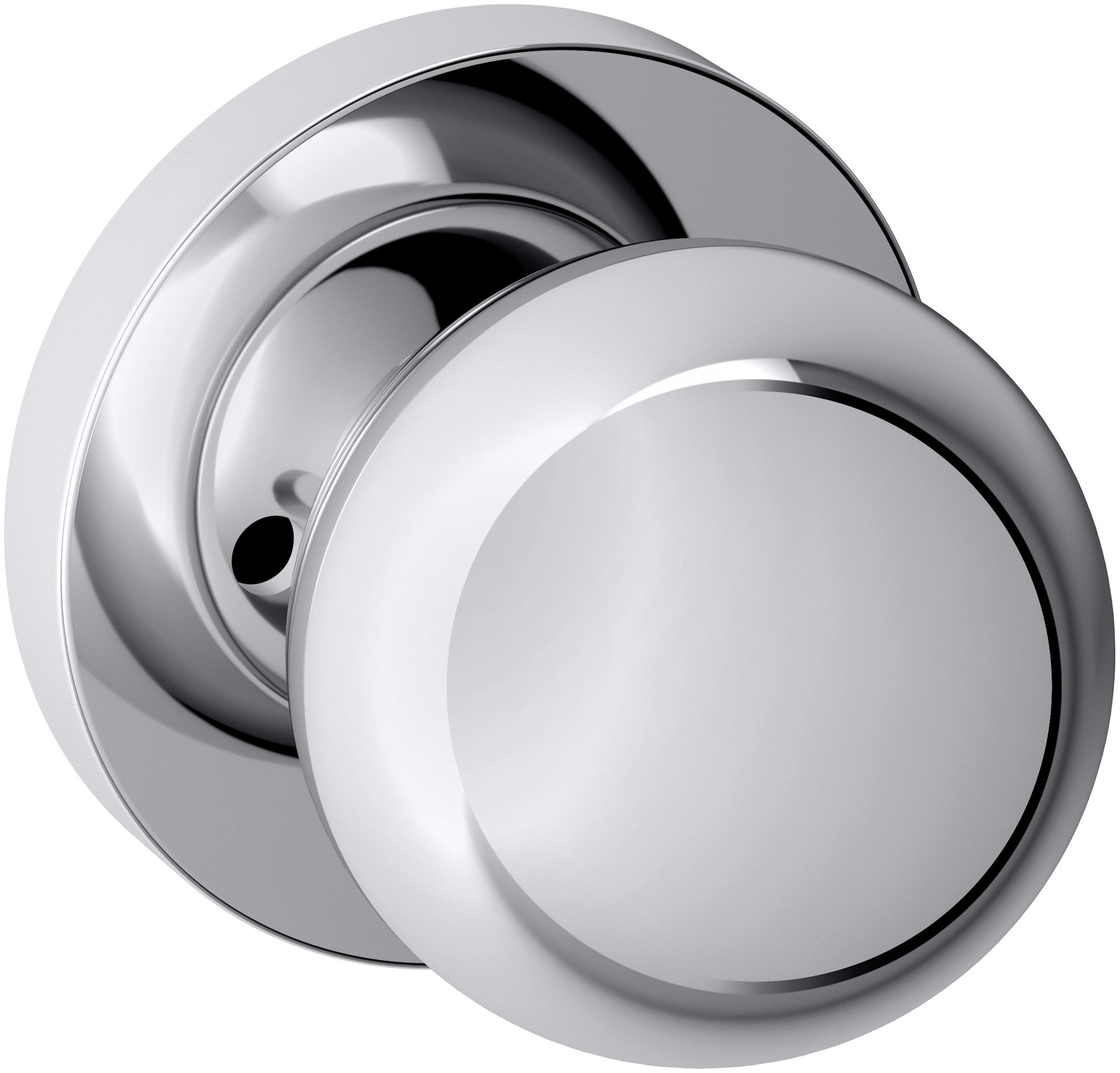 Photos - Door Handle Rose Baldwin 5041.PRIV 5041 Privacy Door Knob Set with 5046  from the Estate Collection Polished Chrome Door Hardware Door Kn 