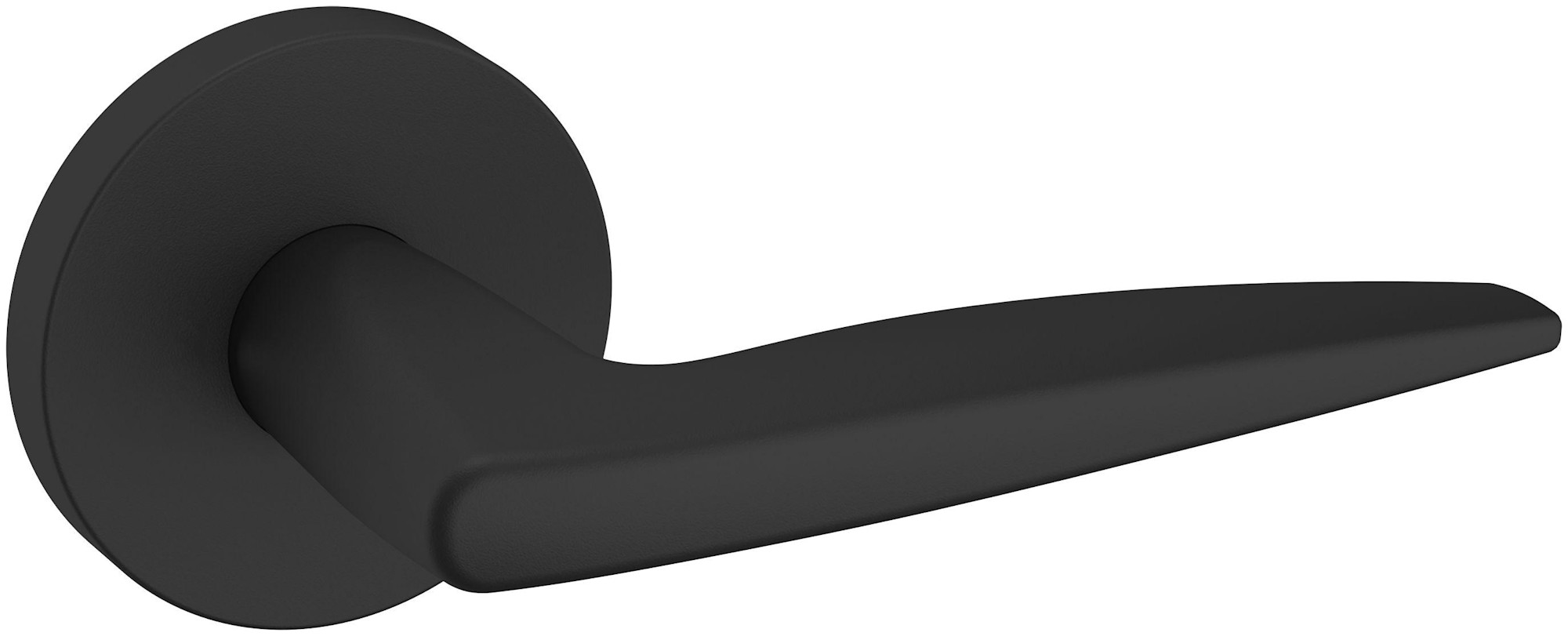 Photos - Door Handle Baldwin 5166.RDM 5166 Right Handed Non-Turning One-Sided Dummy Door Lever with 5046 Rose from the Estate Collection Satin Bl