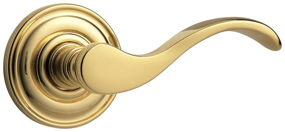 Photos - Door Handle Wave Baldwin 5455V.RMR Single Right Hand  Estate Non-Turning One-Sided Door Lever without Rosettes Locking/Latching Mechanism 