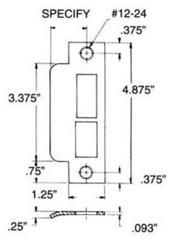 Baldwin 6039.L178 Left Handed Extended Lip with 2-3/4" Backset Latch and Deadbolt Vintage Brass Hardware Accessories and Parts Door Hardware Parts