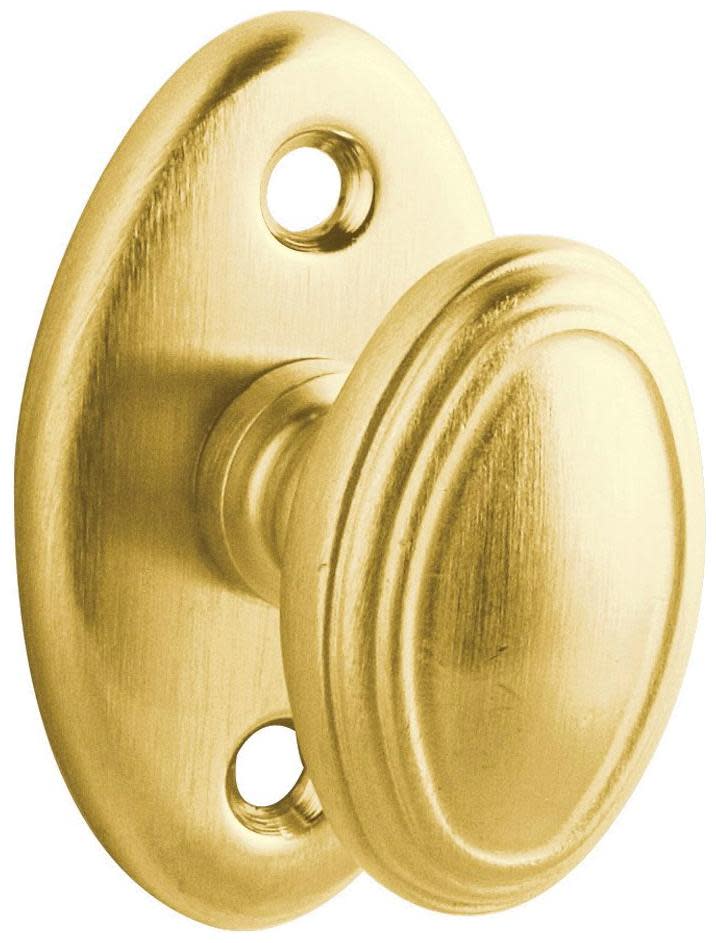 Baldwin 6732 Interior and Entrance Lock with Backplate for 2-1/4" Doors Satin Brass and Brown Hardware Accessories and Parts Door Hardware Parts