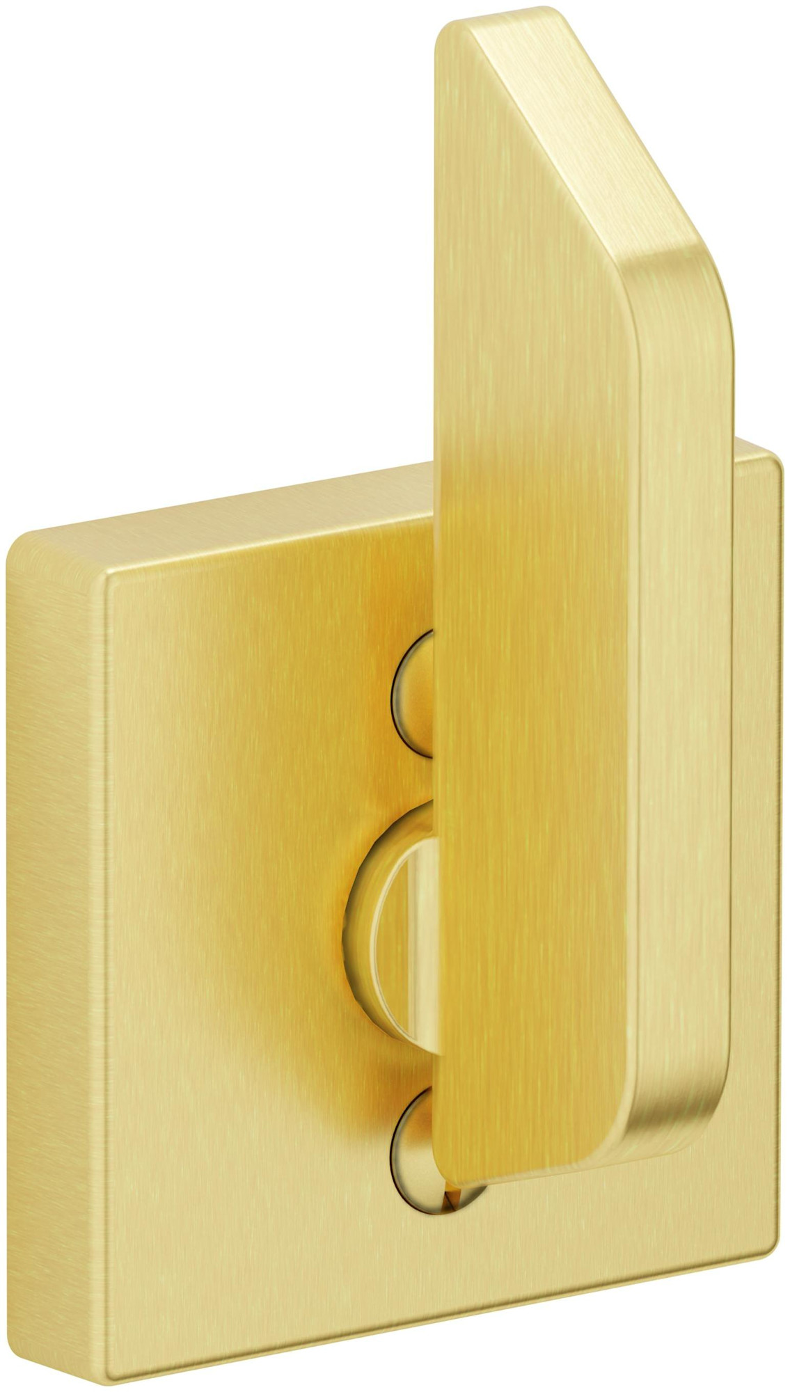 Baldwin 6771 6771 ADA Turn Piece with Square Trim Satin Brass and Brown Hardware Accessories and Parts Mortise Lock Parts Thumbturns