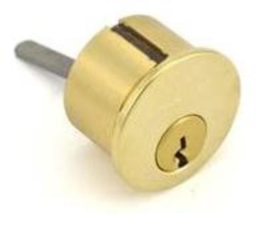 Baldwin 8031.KD12 Gramercy C Keyway Deadbolt Mortise Cylinder from the Estate Collection Lifetime Polished Brass Cylinder Mortise Traditional