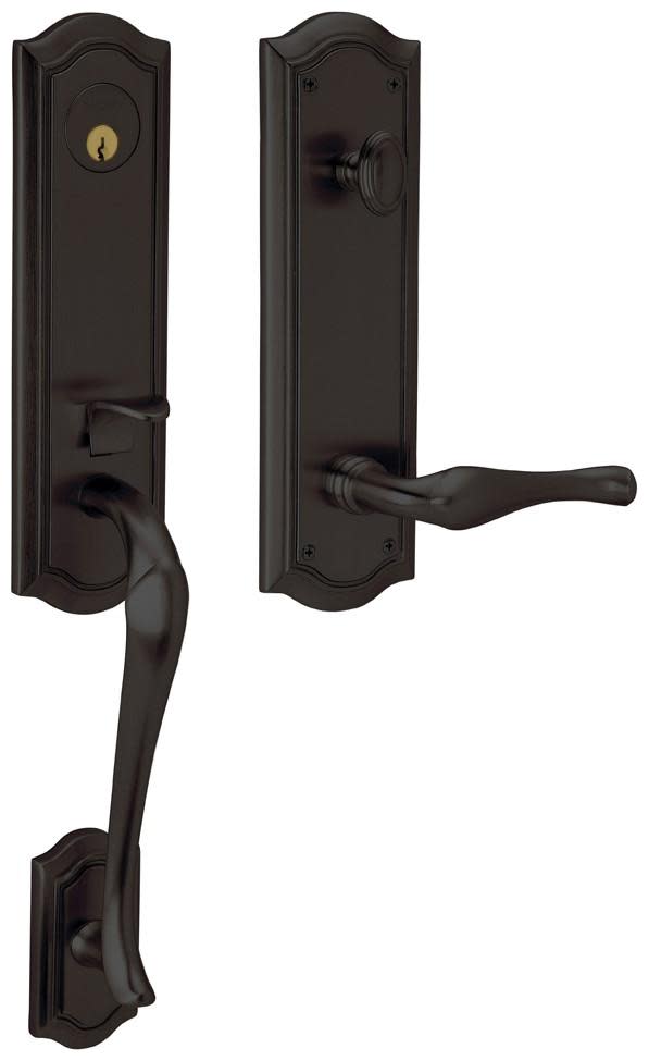 Photos - Interior Door A&D Baldwin 85337.RENT Right Handed Bethpage Escutcheon Single Cylinder Handleset with Bethpage Interior Lever and Emergency Egr 
